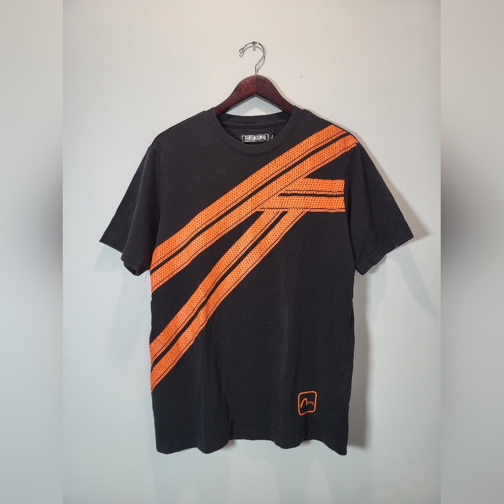 👕🌶 Vintage Y2K Evisu "Orange Stripes" T-Shirt
